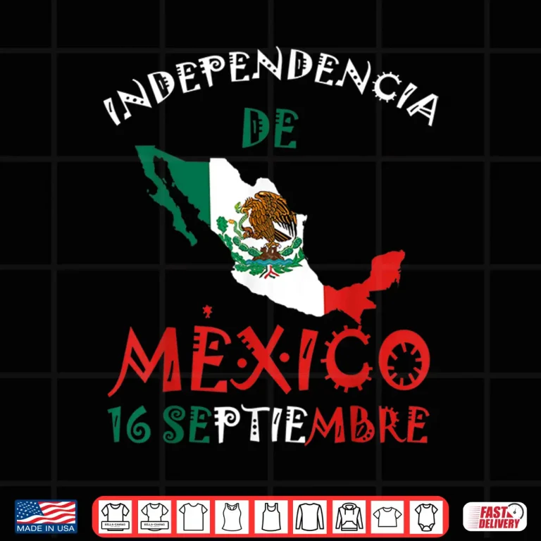 Design Mexican flag 16th September Mexico Independence Day Shirt