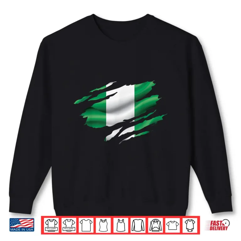 Sweatshirt Nigeria Proud Heritage National Nigerian Flag Roots Shirt