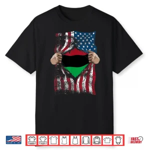 Pan African Unia Flag Shirt   Loyal Afro Americans Usa Gift
