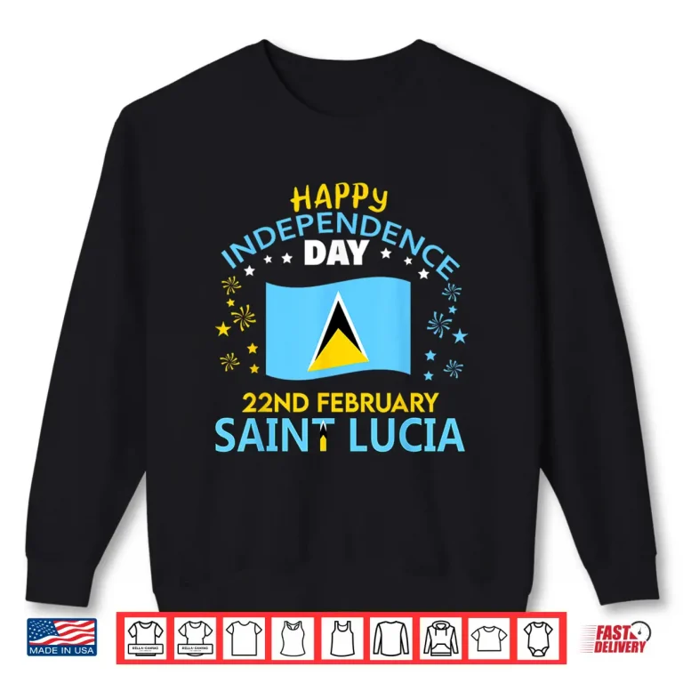 Sweatshirt Saint Lucia 45th Independence Day Lucian Pride St Lucia Flag Shirt
