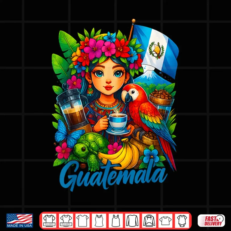 Design Guatemalan Flag Guatemala Women Hispanic Siesta Pride Shirt