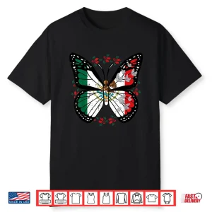 Mexican Independence Day Butterfly Mexico Women Girls Kids Shirt