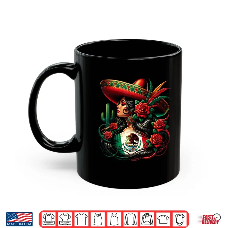 Mug Mexico Flag Mexican Hispanic Siesta Pride Viva Mexico Women Shirt