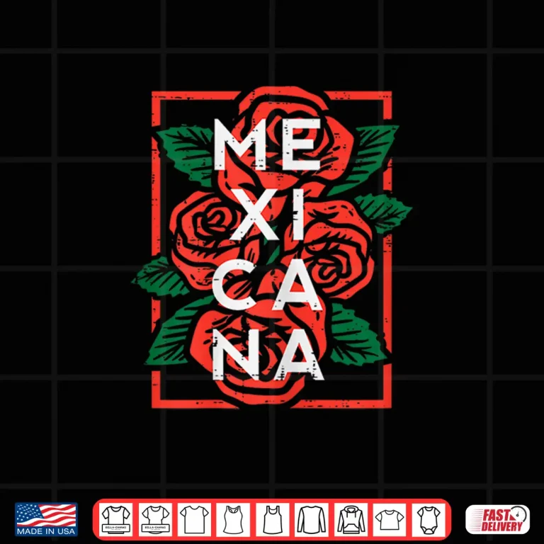 Design Mexican Independence Day Mexicana Roses Women Girls Kids Shirt