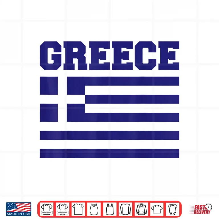 Design Greece Independence Day Greek Flag Heart Kids Toddler Boys Shirt 1