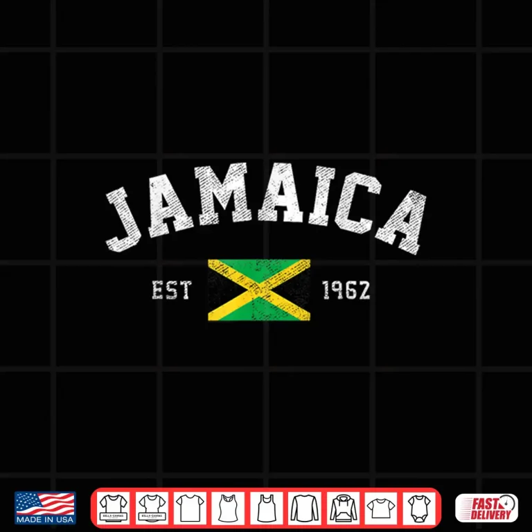 Design Jamaica Est. 1962 Jamaican Flag Independence Day Shirt 1