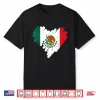 Mexico Flag Heart Mexican Independence Day Women Girls Kids Shirt