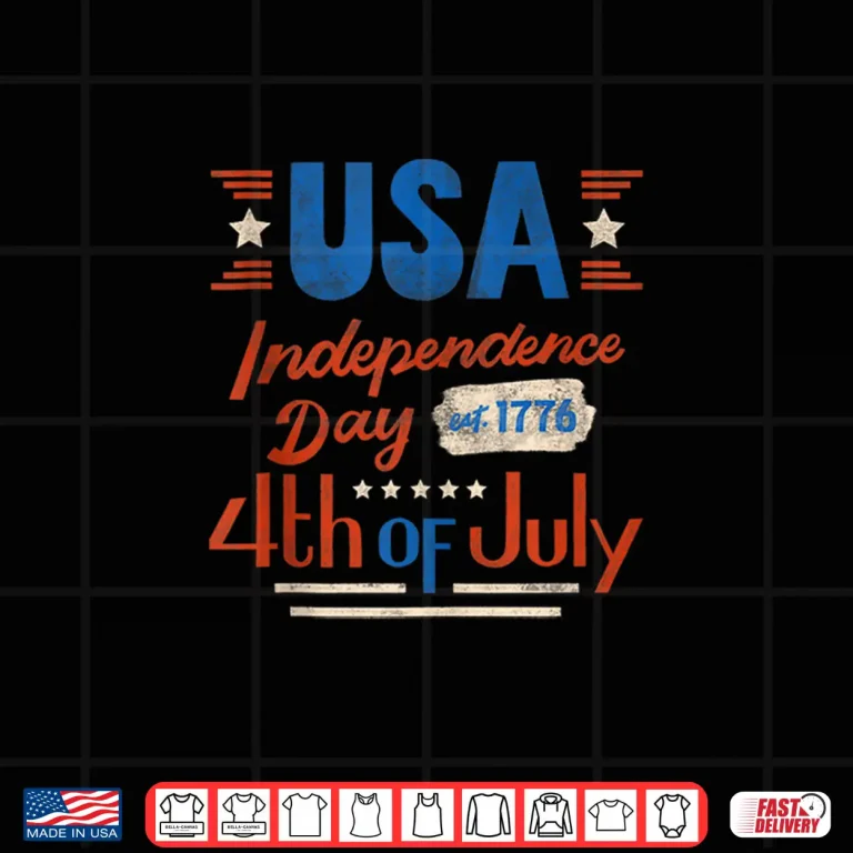 Design Happy 4th Of July Independence Day USA 4th Of July 1776 Shirt