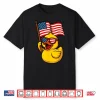 Rubber Duck Usa Flag Independence Day Bath Duck Shirt