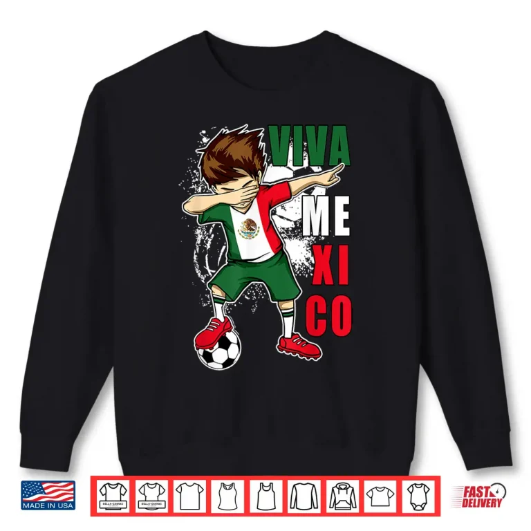 Sweatshirt Viva Mexico Soccer Independence Day Mexican Flag Kids Boy Shirt