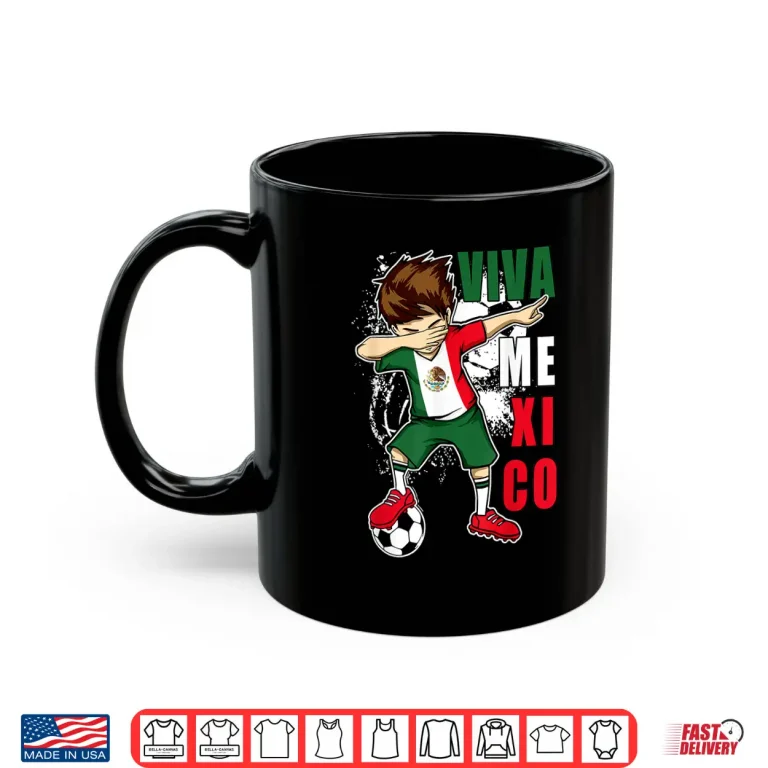 Mug Viva Mexico Soccer Independence Day Mexican Flag Kids Boy Shirt