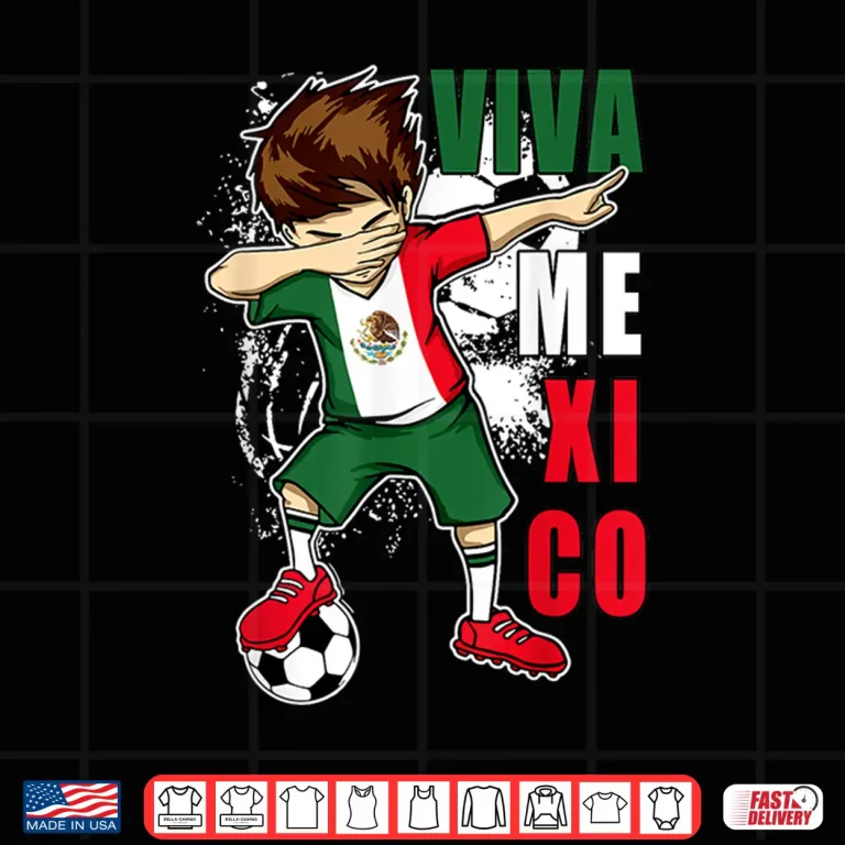 Design Viva Mexico Soccer Independence Day Mexican Flag Kids Boy Shirt