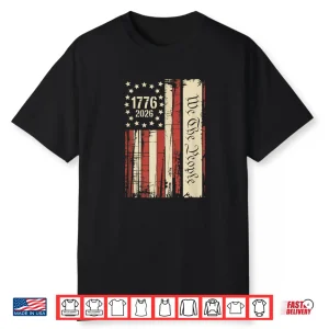 Black-T-Shirt-250 Years America Anniversary 250Th Independence Day Shirt