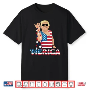 Black-T-Shirt-Patriotic Trump 4Th Of July America Freedom Independence Day Shirt