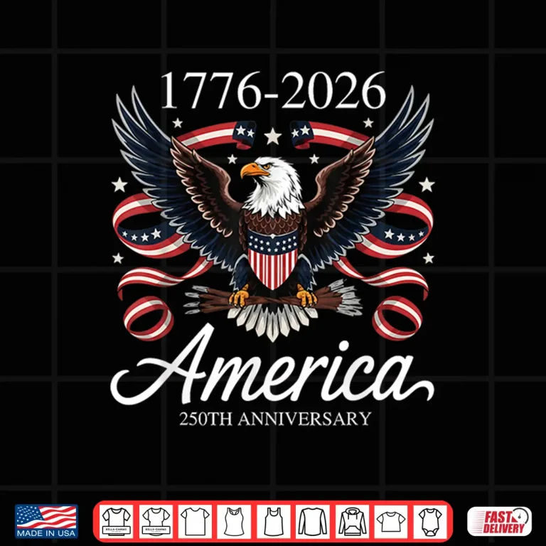Design Funny Independence Day 4th of July 1776 2026 250th Birthday Shirt