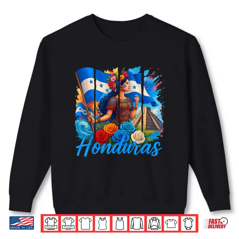Sweatshirt Honduran Flag Copan Honduras Trip Family Vacation Men Women Shirt
