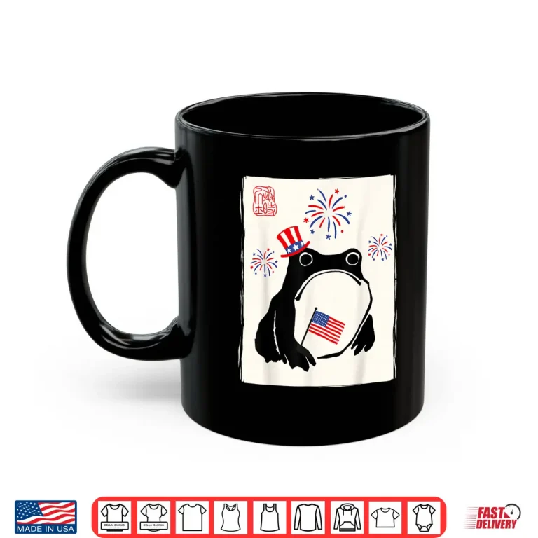 Mug 4th of July USA Grumpy Frog Independence Day Funny Patriotic Shirt