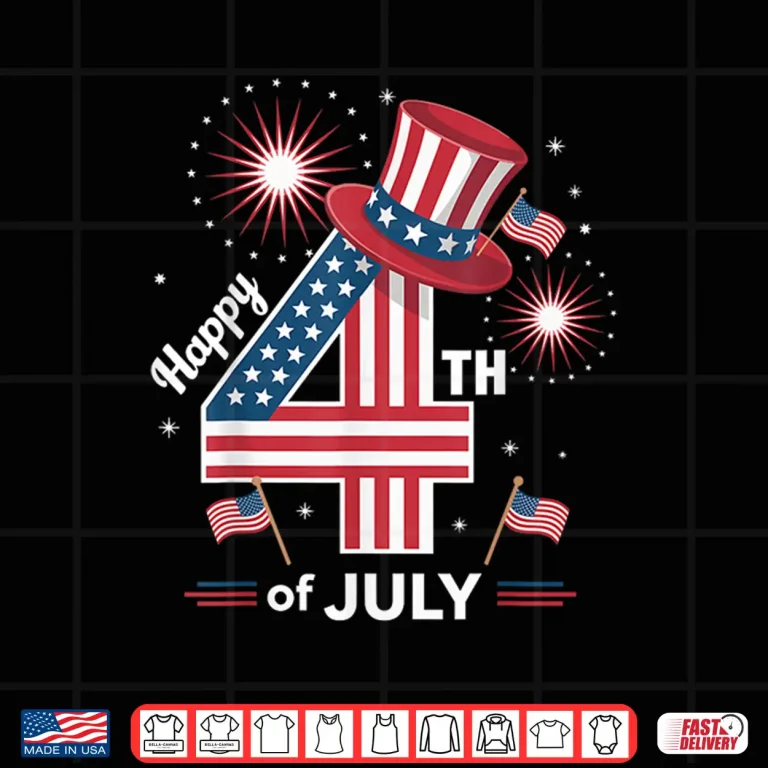 Design Happy 4th of July USA Patriotic Independence Day Celebration Shirt