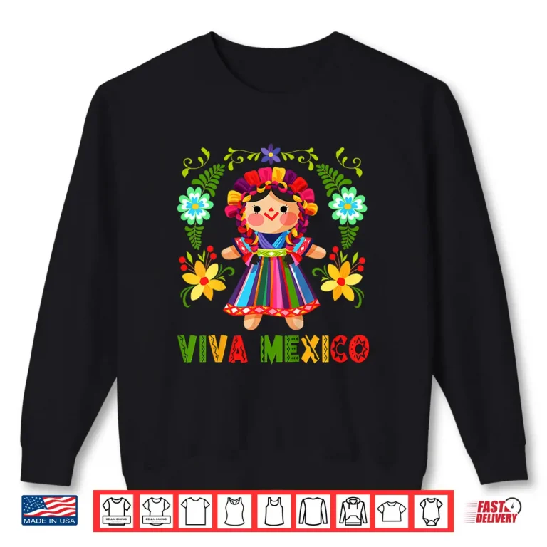 Sweatshirt Kids Viva Mexico Shirt Little Girls Kids Toddler Mexican Mexicana Shirt