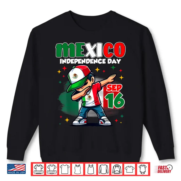 Sweatshirt Mexico Independence Day September 16 Celebration boys Shirt