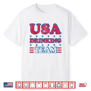 Usa Drinking Team 4Th Of July Independence Day Drunk Funny Shirt