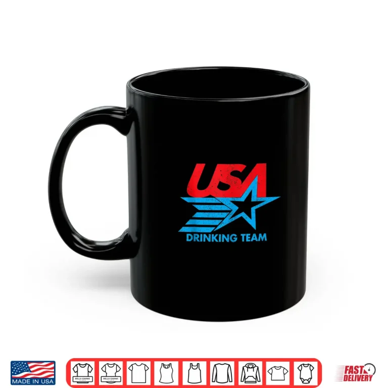 Mug USA Drinking Team 4th of July Funny Independence Day Drunk Shirt