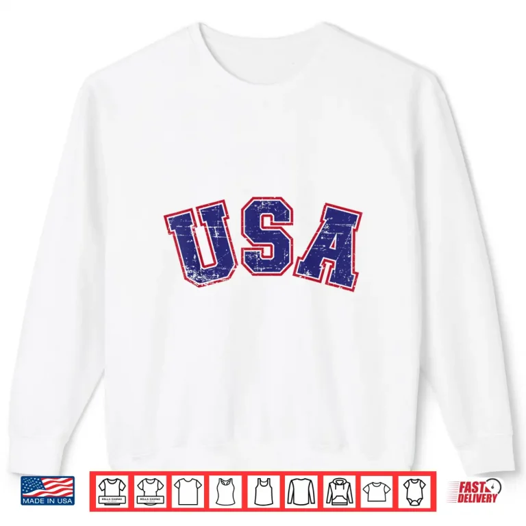 Sweatshirt USA team for patriotic Independence day on 4th of July Shirt