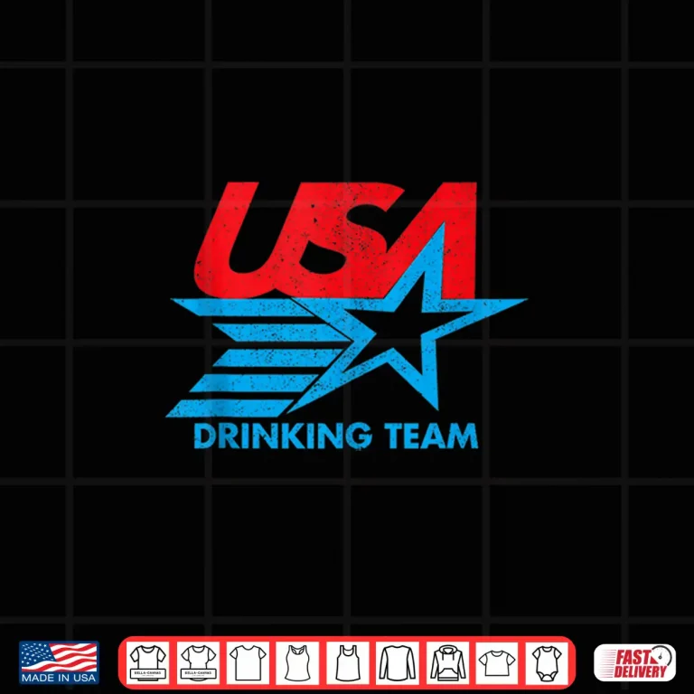 Design USA Drinking Team 4th of July Funny Independence Day Drunk Shirt