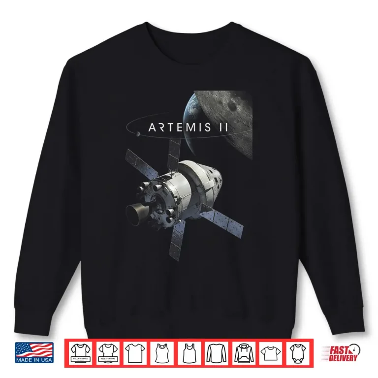 Sweatshirt Artemis 2 2026 Rocket Launch Mission to The Moon Artemis 2 Shirt