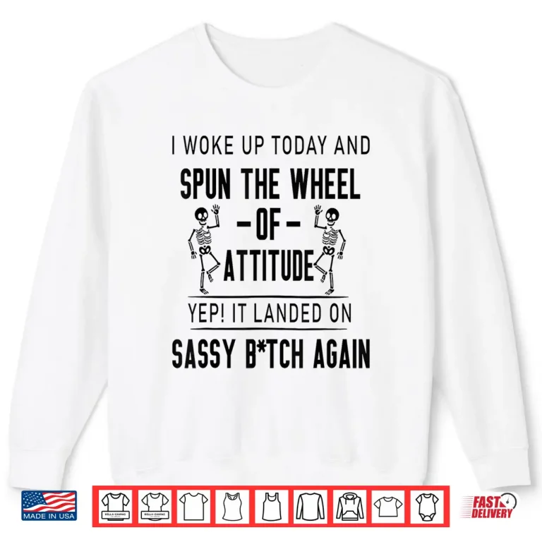 Sweatshirt I Woke Up Today and Spun The Wheel of Attitude Yep It Landed Shirt