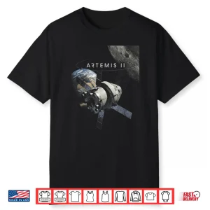 Artemis Two Twenty Twenty Six Rocket Launch Mission Shirt