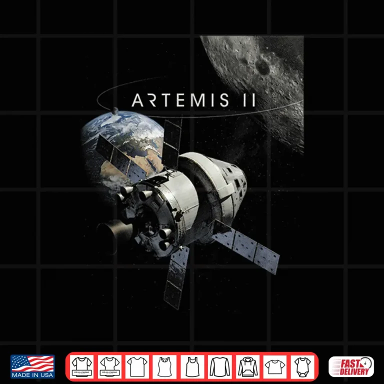 Design Artemis Two Twenty Twenty Six Rocket Launch Mission Shirt