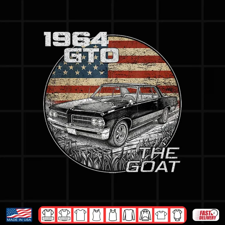 Design Sixty Four Nineteen Sixty Four GTO American Flag Shirt