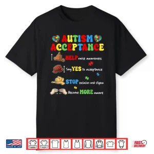 Autism Awareness Acceptance Hand Sign Language Sped Teacher Shirt