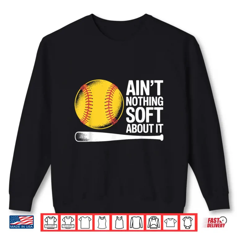 Sweatshirt Best Softball Art for Men Women Fastpitch Softball Player Shirt