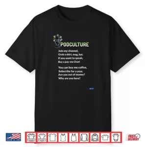 Podculture (The World Of Podcasting) Shirt