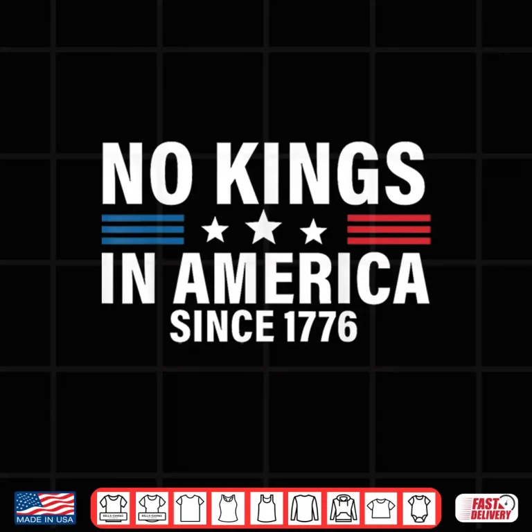 Design Independence day 4th of july 1776 no kings Shirt 1