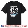 Happy 4Th Of Jawly Shark Animal 4Th Of July Usa Patriot Boy Shirt
