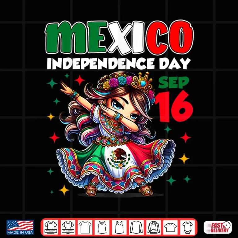 Design Mexico Independence Day September 16 Celebration girls Shirt