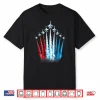 Red White Blue American Us Flag Fighter Jet 4Th Of July Boys Shirt