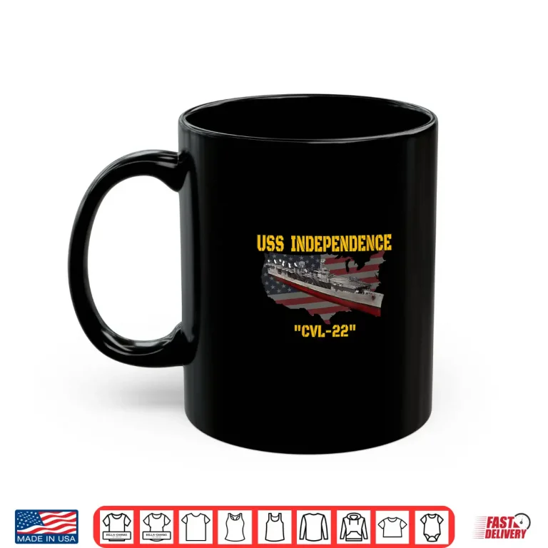 Mug Womens Aircraft Carrier USS Independence CVL 22 Veterans Day Father Shirt
