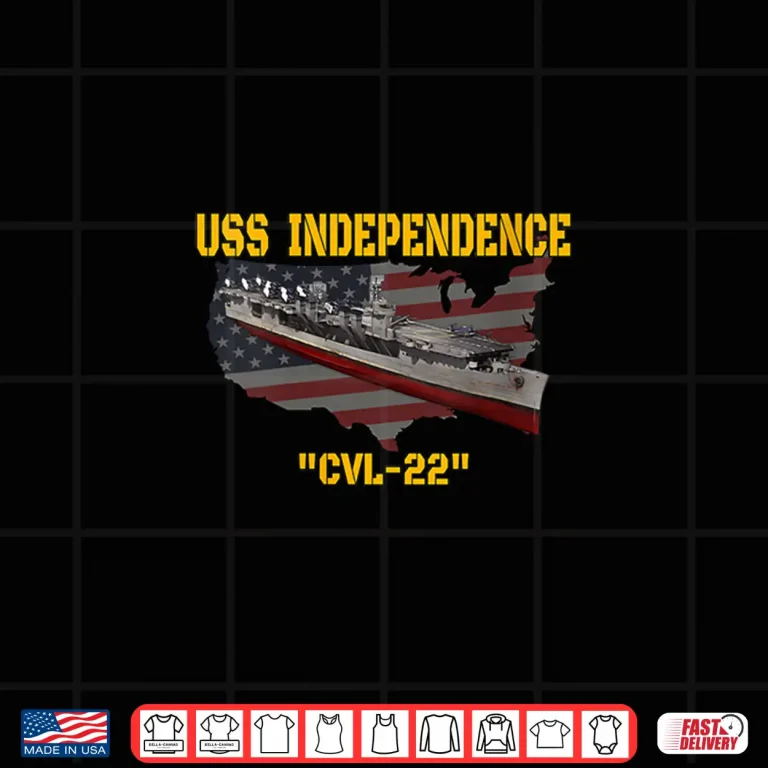 Design Womens Aircraft Carrier USS Independence CVL 22 Veterans Day Father Shirt
