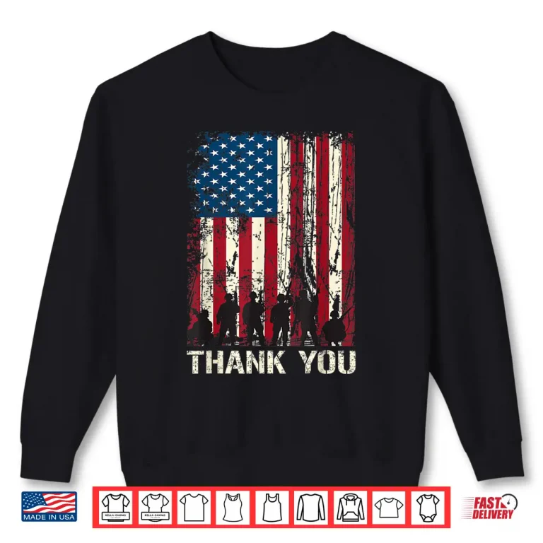 Sweatshirt 4th of July American Flag Independence Day Patriotic Shirt