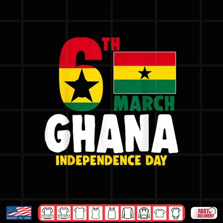 Design Ghana Flag 6 March Independence Day Ghanaian Shirt