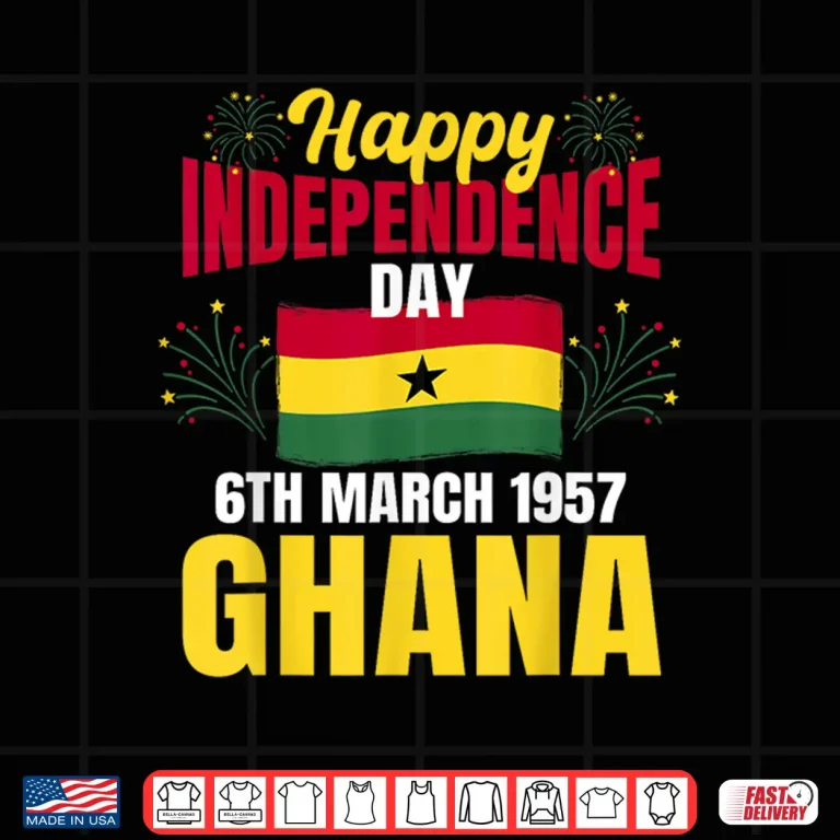 Design Happy Independence Day Ghana Ghanaian History Pride Shirt