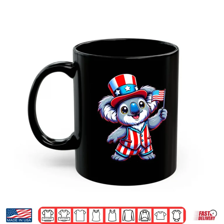 Mug Koala Happy 4th of July Independence Day Men Women Kids Shirt