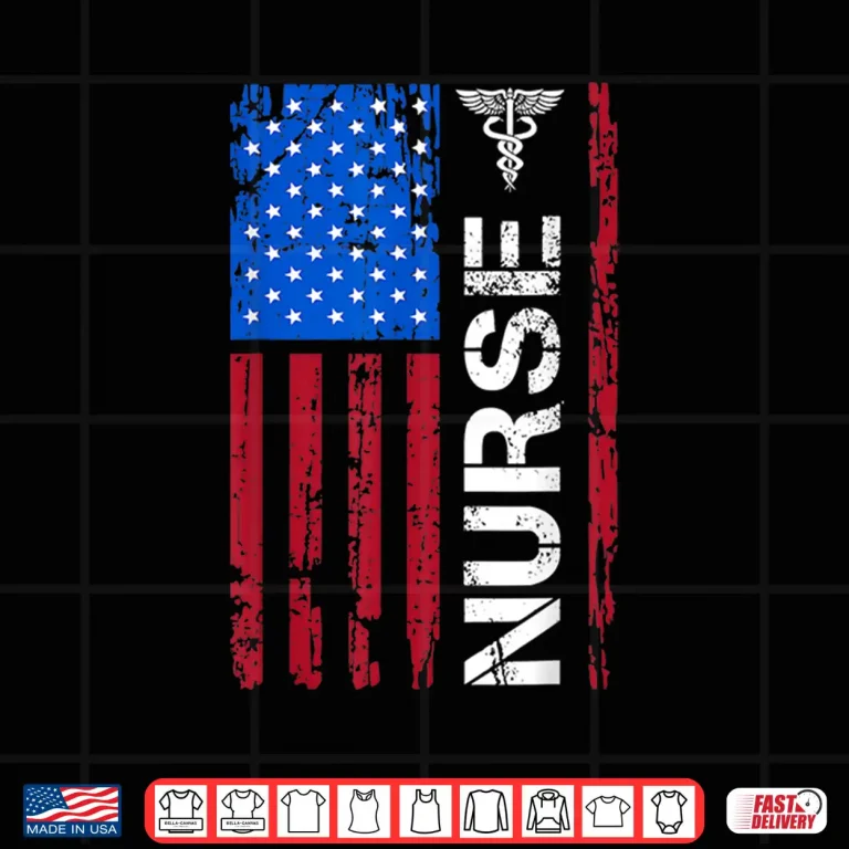 Design Patriotic Nurse 4th Of July American Flag Independence Day Shirt