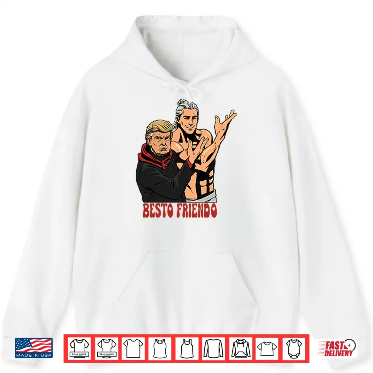 Hoodie Besto Friendo Trump Epstein Inspired Meme Shirt
