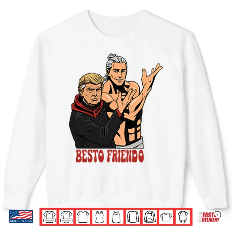 Sweatshirt Besto Friendo Trump Epstein Inspired Meme Shirt