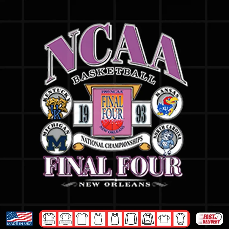 Design NCAA Basketball Final Four New Orleans 1993 Shirt